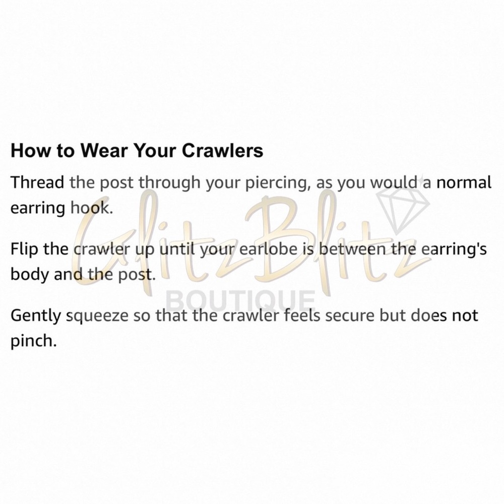 Any 2/$20! Silver Turquoise Gem Crawler Earrings - Picture 8 of 9